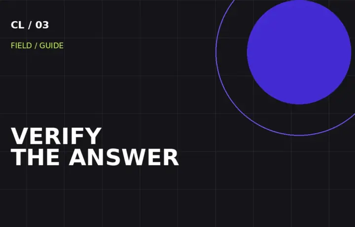 How to evaluate an AI answer instead of simply trusting it — CortexLab editorial cover